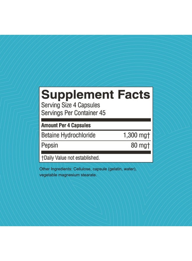 Nature's Sunshine Pda Combination 180 Capsules  Hydrochloric Acid And Pepsin Supplement That Helps Break Down Proteins In The Digestive Tract - Image 3