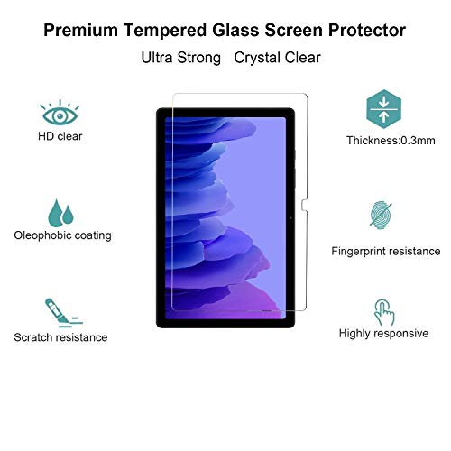 Robustrion [Anti-Scratch & [Smudge Proof] [Bubble Free] Premium Tempered Glass Screen Protector for Samsung Tab A7 10.4 inch 2020 [SM-T500/T505/T507] - Image 2