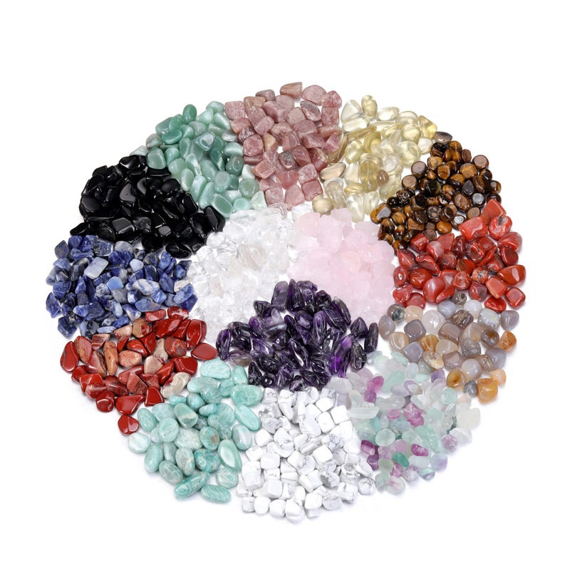 CrystalTears Assorted Healing Stones Crystals Bulk Tumbled Polished Stone Chips Natural Chakra Quartz Crystal Gemstones for Reiki Meditation Therapy Beginners Home Decor Christmas Gift - Image 5