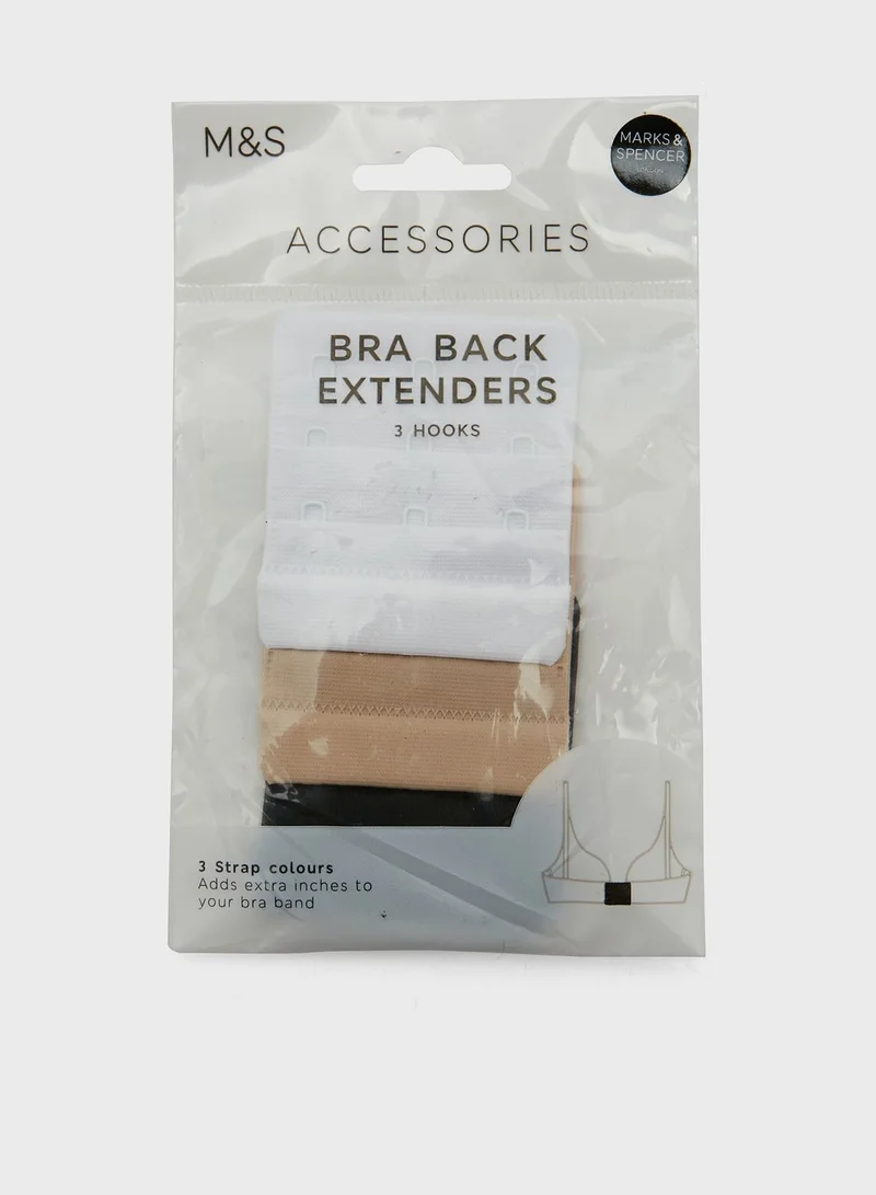 Marks & Spencer 3 Pack 3 Hook Bra Extenders