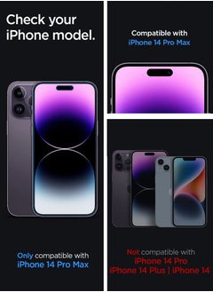 Spigen واقي شاشة Glastr Ez Fit Privacy لهاتف iPhone 14 Pro Max مصنوع من زجاج مقوى ممتاز مع تقنية Auto Align - عبوتان  - Image 2