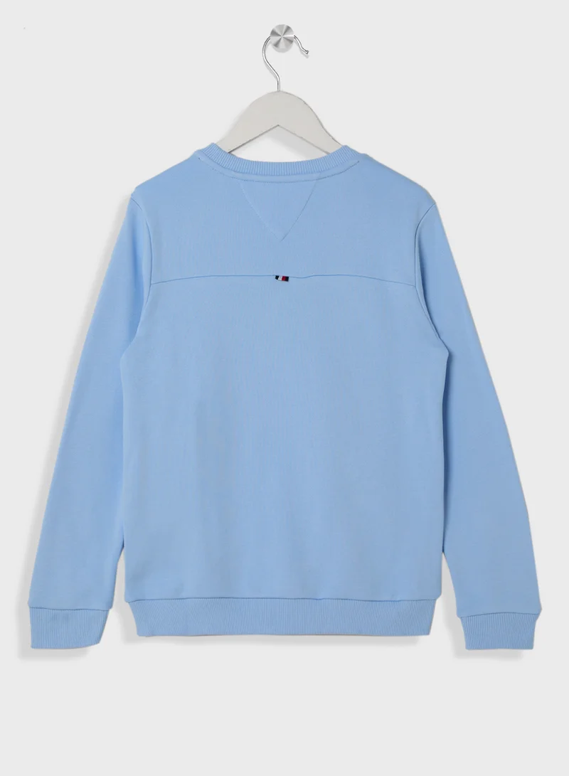 TOMMY HILFIGER STAMP EMBROIDERY REG SWEATSHIRT