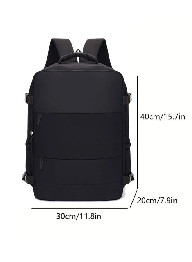 Take Two Black Travel Backpack with Shoe Compartment