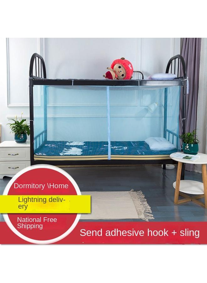 Bluejw BTV4 College Student Dormitory Zipper Mosquito Net Upper And Lower Bunk Universal Dormitory White Square Tent 0.9m Single And Double Household 1.2 - Image 3