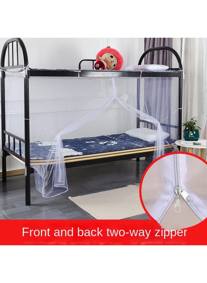Bluejw BTV4 College Student Dormitory Zipper Mosquito Net Upper And Lower Bunk Universal Dormitory White Square Tent 0.9m Single And Double Household 1.2 - Image 2