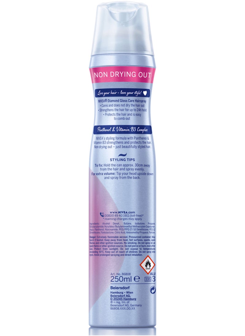 Nivea - NIVEA Diamond Gloss Care Hair Styling Spray,, 250 ml. - Image 1