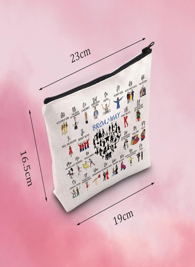 MNIGIU Musical Cosmetic Makeup Bag Theatre Lover Gift Musical Merchandise (Broad) - Image 2
