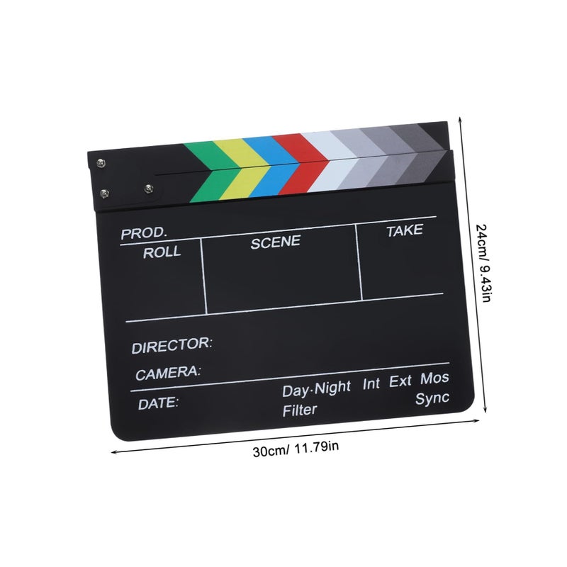 Professional Acrylic Clapboard For Filmmaking Essential Directors Tool Scene Tracking Portable Movie Prop Photography And Creative Decor - Image 3