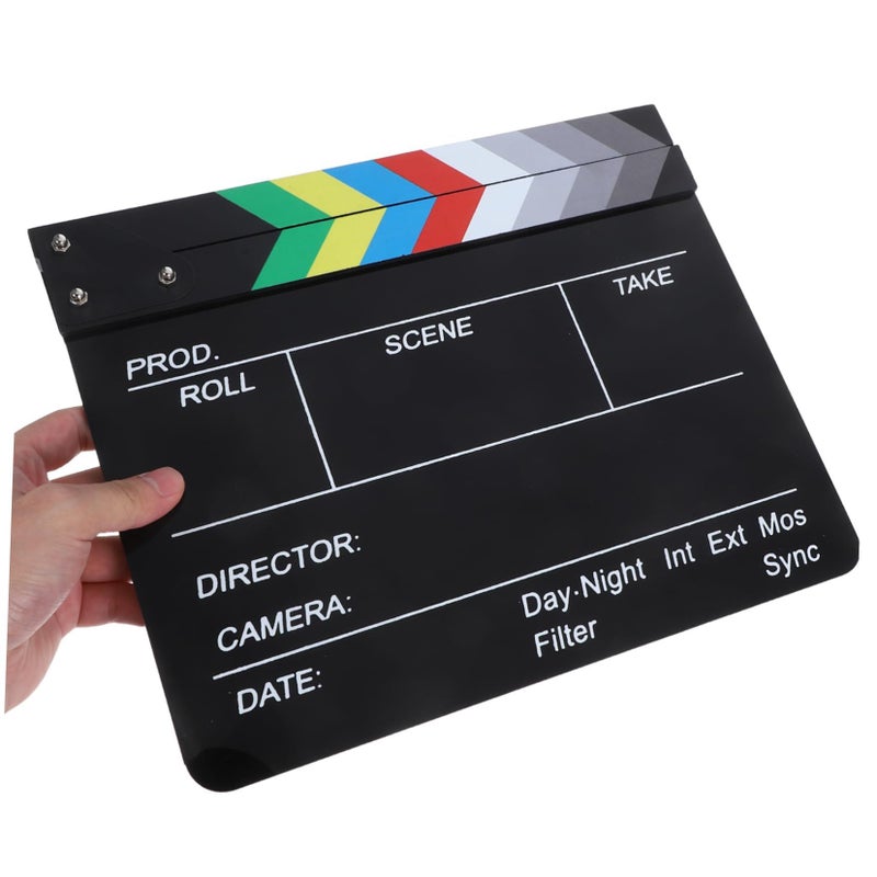 Professional Acrylic Clapboard For Filmmaking Essential Directors Tool Scene Tracking Portable Movie Prop Photography And Creative Decor - Image 5