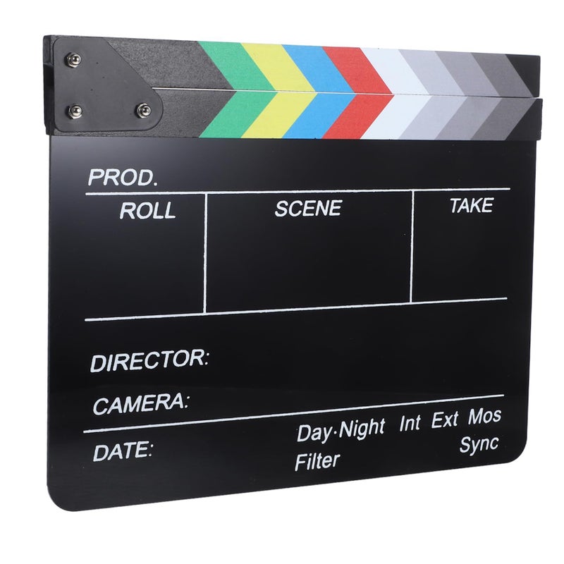 Professional Acrylic Clapboard For Filmmaking Essential Directors Tool Scene Tracking Portable Movie Prop Photography And Creative Decor - Image 2