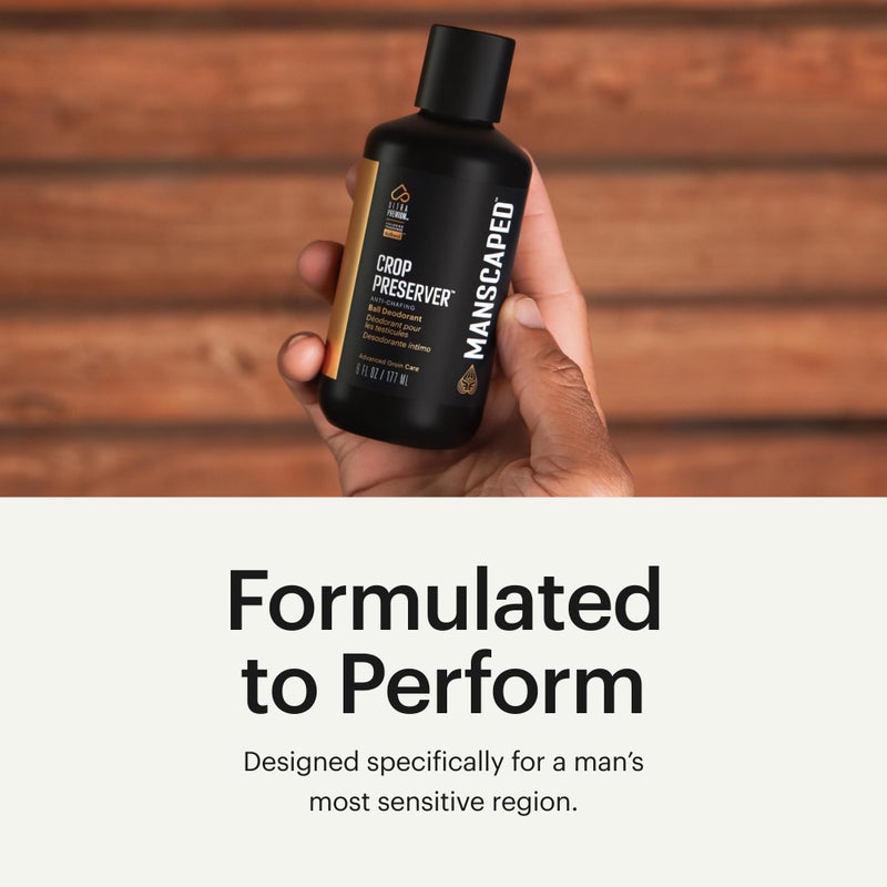 manscaped مانسكيبيد® ذا كروب بريسير®، مزيل عرق للرجال، مرطب للعناية بالذكور، حماية من الاحتكاك في منطقة الفخذ مع جل الصبار المنعش، رائحة مصقولة®، 4 أونصات (عبوة من 2) - Image 3