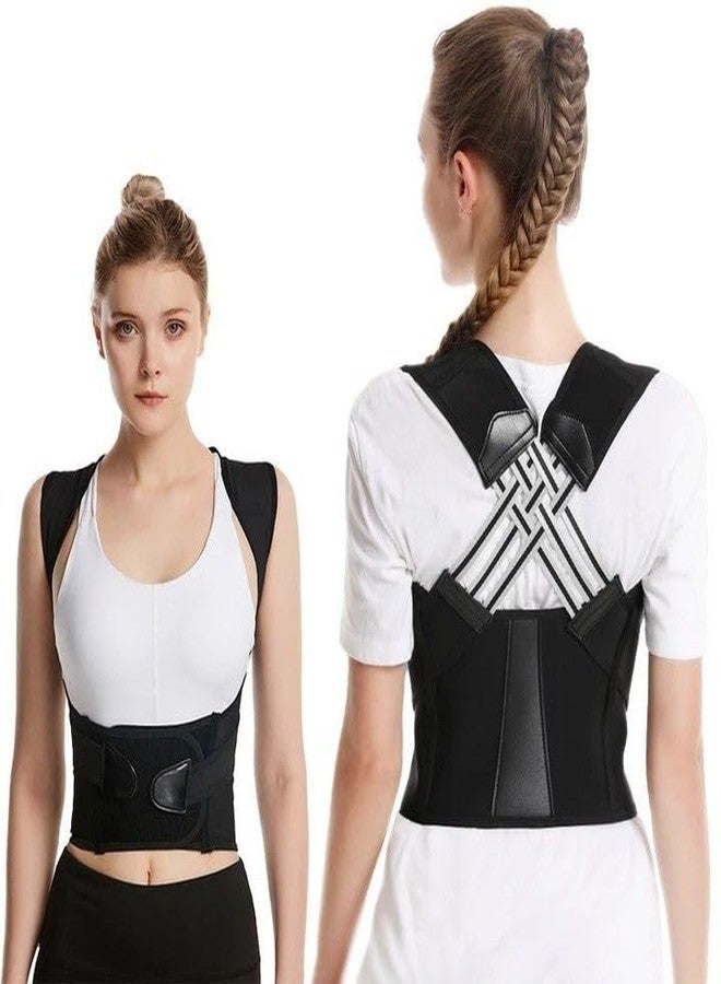 QP360 Posture Corrector Back Support Brace Belt, Adjustable Cross Design Upper and lower Backbone Pain Relief Belt Backbone Posture corrector belt - Image 1