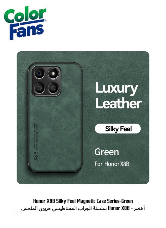 Color Fans Honor X8B Silky Feel Magnetic Case Series-Green 