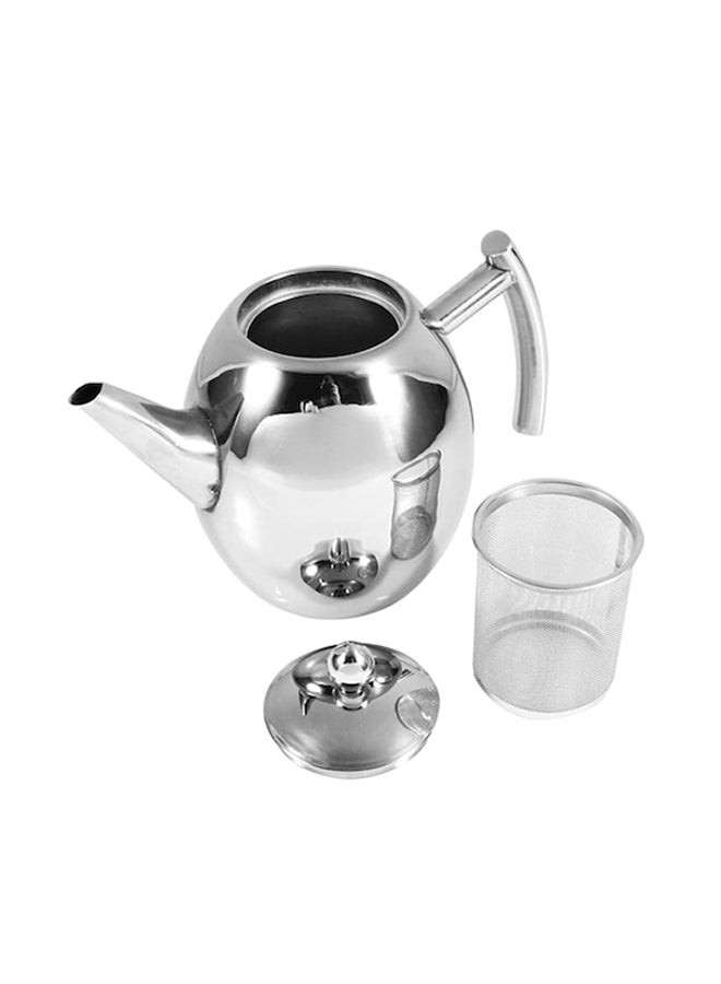 Loquat Household Filter Screen With Teapot Silver 18.5x13x7.3centimeter - Image 1
