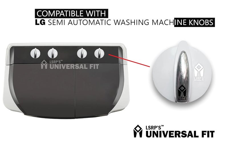 LSRP's Universal Fit LSRPs Universal Fit Washing Machine KnobDrain Switch Timer nobDryer Knob Replacement for LG Washing Machine Spare PartsWasher Semi Washing Machine Parts Accessories Set of 2 Knobs - Image 4