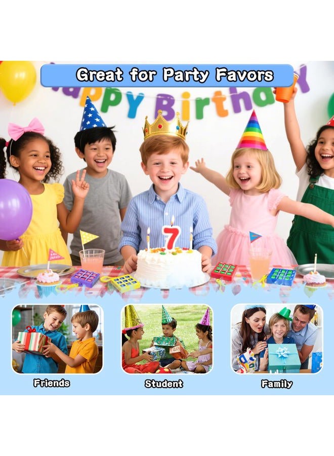 Hymaz Party Favors for Kids 4-8 8-12, 24Pcs Tic Tac Toe Game Keychain Bulk Toys for Back to School Birthday Return Gifts, Classroom Treasure Box Carnival Prize Goodie Bag Stuffers Pinata Fillers - Image 2