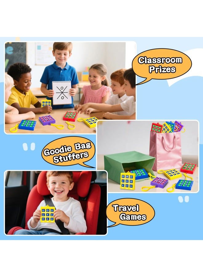 Hymaz Party Favors for Kids 4-8 8-12, 24Pcs Tic Tac Toe Game Keychain Bulk Toys for Back to School Birthday Return Gifts, Classroom Treasure Box Carnival Prize Goodie Bag Stuffers Pinata Fillers - Image 3
