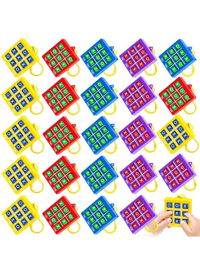 Hymaz Party Favors for Kids 4-8 8-12, 24Pcs Tic Tac Toe Game Keychain Bulk Toys for Back to School Birthday Return Gifts, Classroom Treasure Box Carnival Prize Goodie Bag Stuffers Pinata Fillers - Image 1