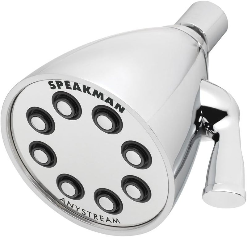 Speakman S-2251 Signature Icon Anystream Adjustable High Pressure Shower Head - 2.5 GPM Solid Brass Replacement Bathroom Showerhead, Polished Chrome - Image 1
