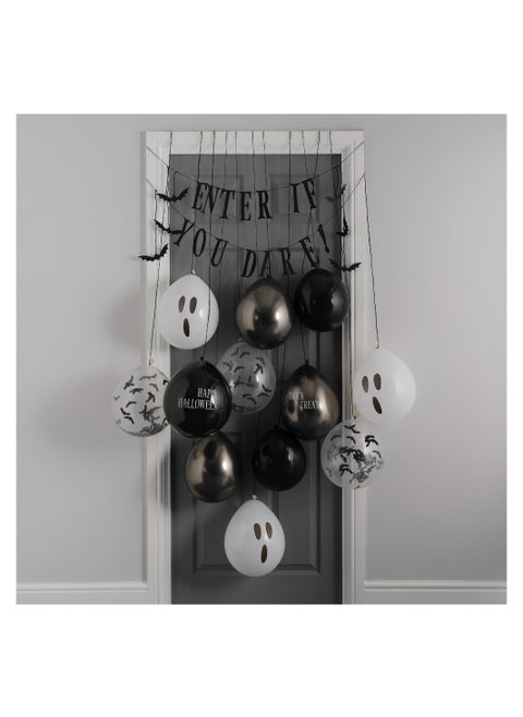 Enter If you Dare Bunting with Balloons