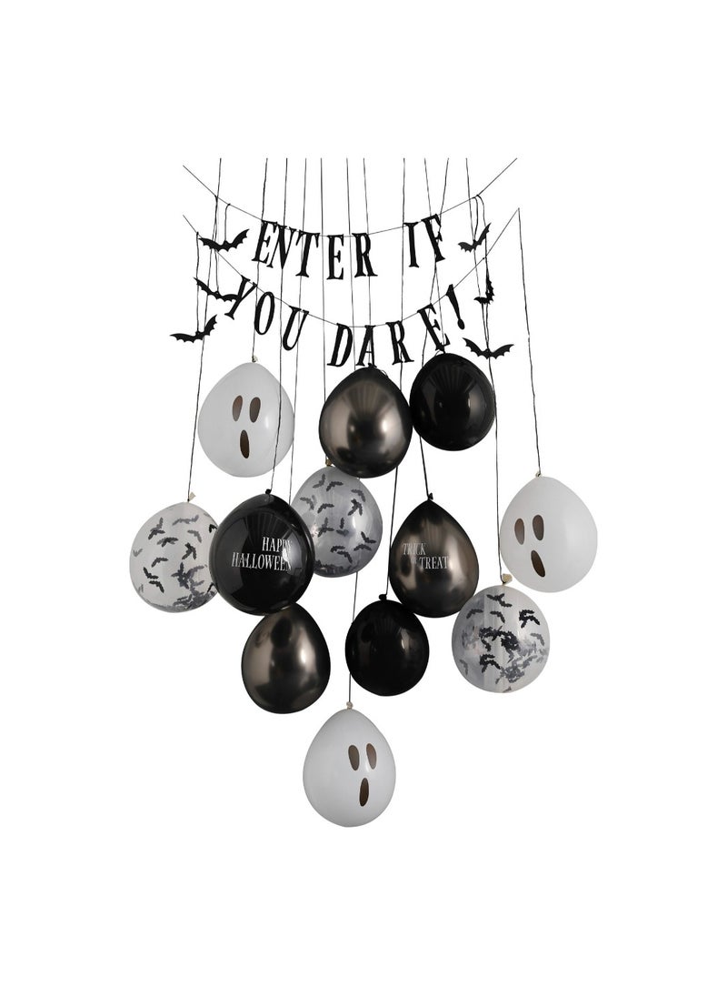 Ginger Ray - Enter If you Dare Bunting with Balloons - Image 1
