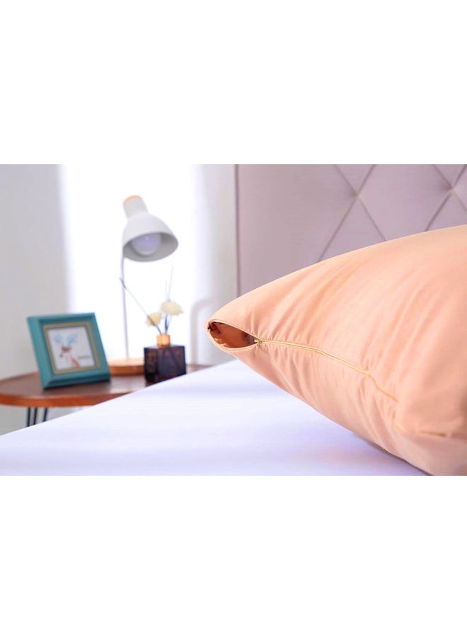 SIGNOOLA - Signoola Basics Lightweight Super Soft Easy Care Microfiber Zipper Pillow cases, Pack of 1 Piece,Kashmir color, 45 x 180 cm, Pillows Not Included. - Image 1