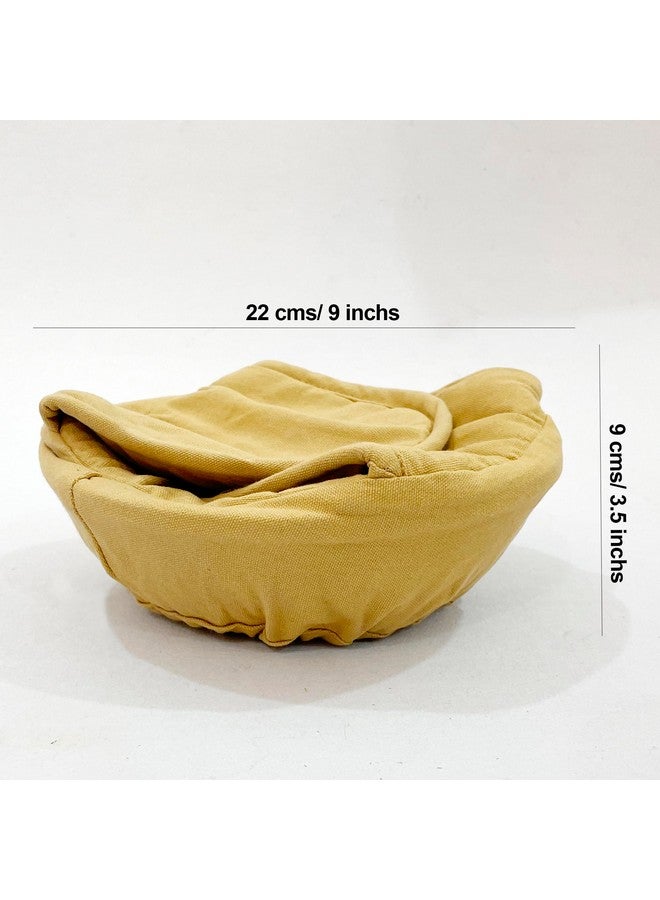 Swayam Swayam 100% Cotton Cloth Roti Cassrole | Hot Chapati Box | Bread Basket Washable with Chain | Roti Rumal  - Image 4
