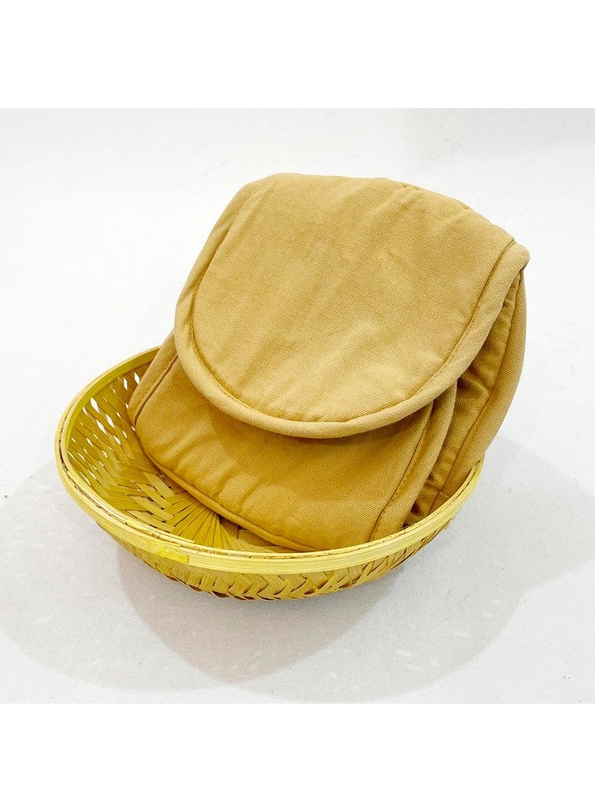 Swayam Swayam 100% Cotton Cloth Roti Cassrole | Hot Chapati Box | Bread Basket Washable with Chain | Roti Rumal  - Image 2