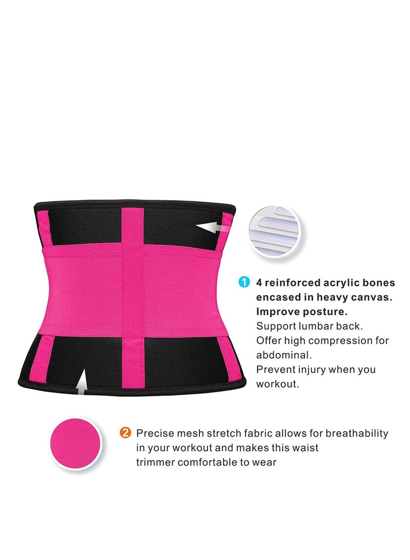 Excefore Women Waist Trainer Eraser Belt Tummy Control Waist Trimmer Slimming Belly Band Shaper, L - Image 4