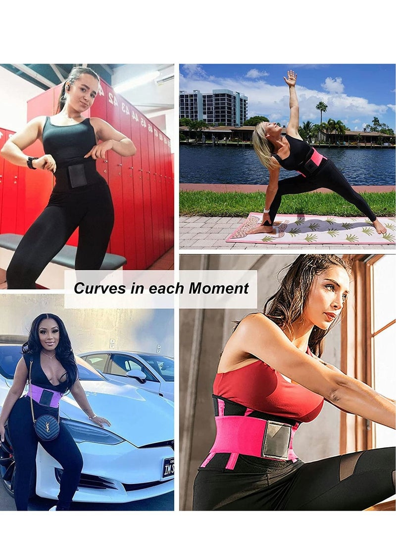 Excefore Women Waist Trainer Eraser Belt Tummy Control Waist Trimmer Slimming Belly Band Shaper, L - Image 5