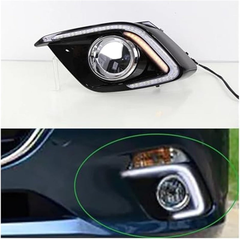 Vuzmode LED DRL Fog Light for Mazda 3 Axela 2014-2016 - Image 2