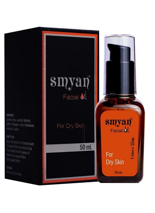 Smyan Facial Oil Inface Serum With Face Oil For Dry Skin Youthful Nourishes And Glowing Skin Boosts Collagen & Elasticity With Anti Aging Properties 50Ml  - Image 2