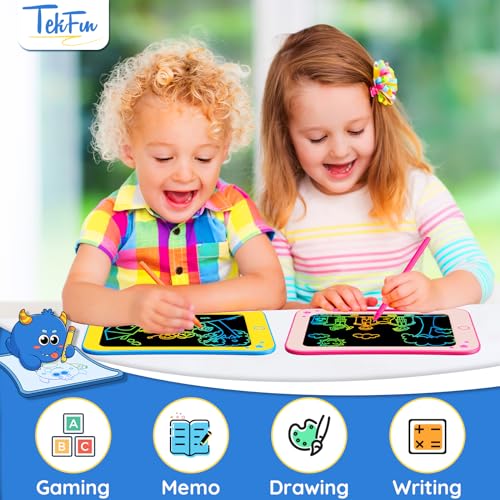 TEKFUN LCD Writing Tablet for Kids, Toddler Girl Toys, Doodle Board Drawing Tablet, Easter Gifts for Kids, Birthday Gift for 3-8 Years Old Girl (8.5 Inch Pink) - Image 3