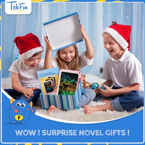 TEKFUN LCD Writing Tablet for Kids, Toddler Girl Toys, Doodle Board Drawing Tablet, Easter Gifts for Kids, Birthday Gift for 3-8 Years Old Girl (8.5 Inch Pink) - Image 2