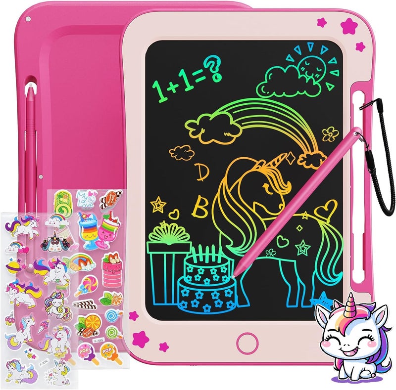 TEKFUN LCD Writing Tablet for Kids, Toddler Girl Toys, Doodle Board Drawing Tablet, Easter Gifts for Kids, Birthday Gift for 3-8 Years Old Girl (8.5 Inch Pink) - Image 1
