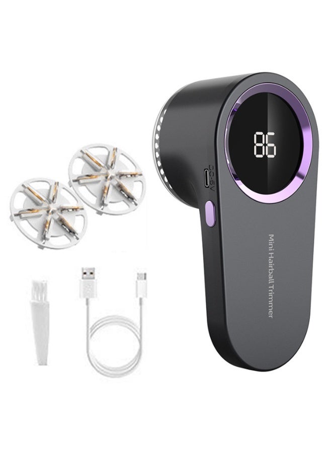 Electric Fabric Shaver  Lint Remover - Rechargeable USB, Digital Display, Portable Fuzz Shaver for Clothes with Brush | Household Hair Ball Trimmer - Image 1