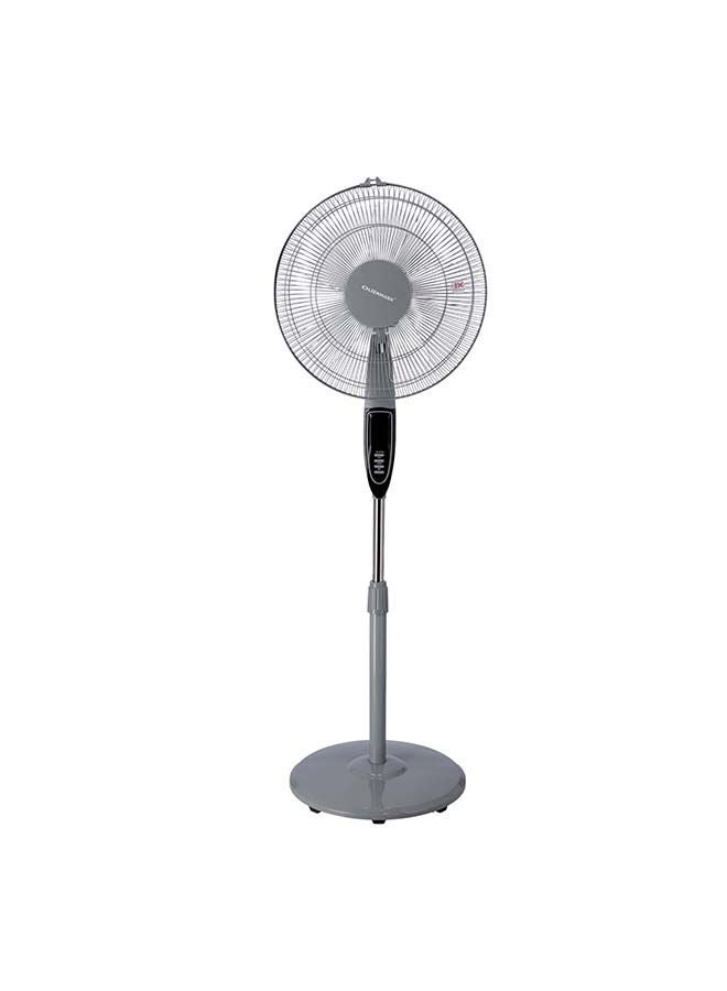 أولسنمارك مروحة بحامل مزود بقاعدة، بثلاث سرعات 60 W OMF1698 رمادي / أبيض - Image 4