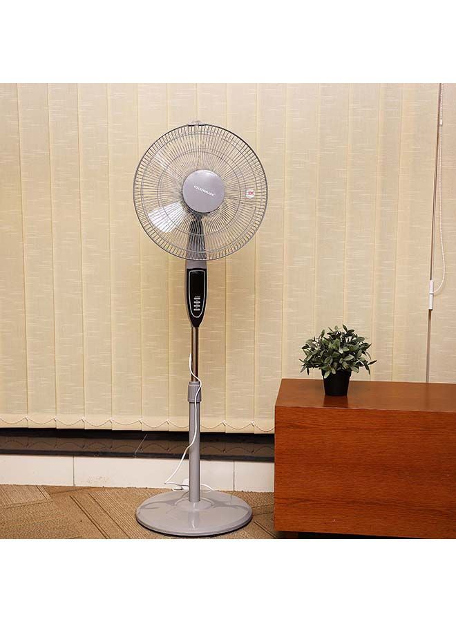 أولسنمارك مروحة بحامل مزود بقاعدة، بثلاث سرعات 60 W OMF1698 رمادي / أبيض - Image 2