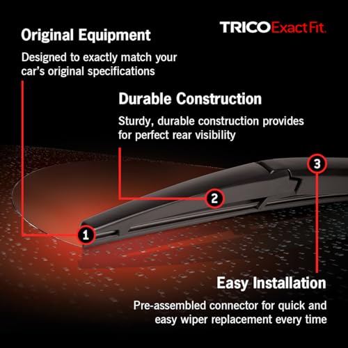 TRICO Exact Fit 11 Inch Rear Wiper Blade Fits Select Chevrolet, Hyundai, Jeep, Kia, Pontiac, Scion, and Toyota Model Years, Part number 11-A - Image 5