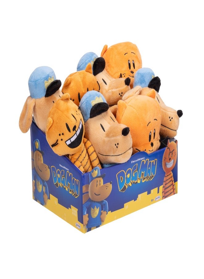 Dog Man Movie Plush in PDQ of 8 Plushies, Includes (4) Dog Man, (2) Petey, and (2) Little Petey - Officially Licensed by JAKKS Pacific - Image 3