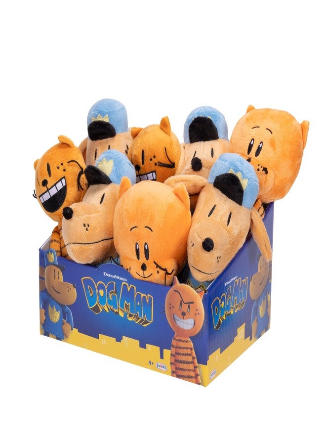 Dog Man Movie Plush in PDQ of 8 Plushies, Includes (4) Dog Man, (2) Petey, and (2) Little Petey - Officially Licensed by JAKKS Pacific - Image 4
