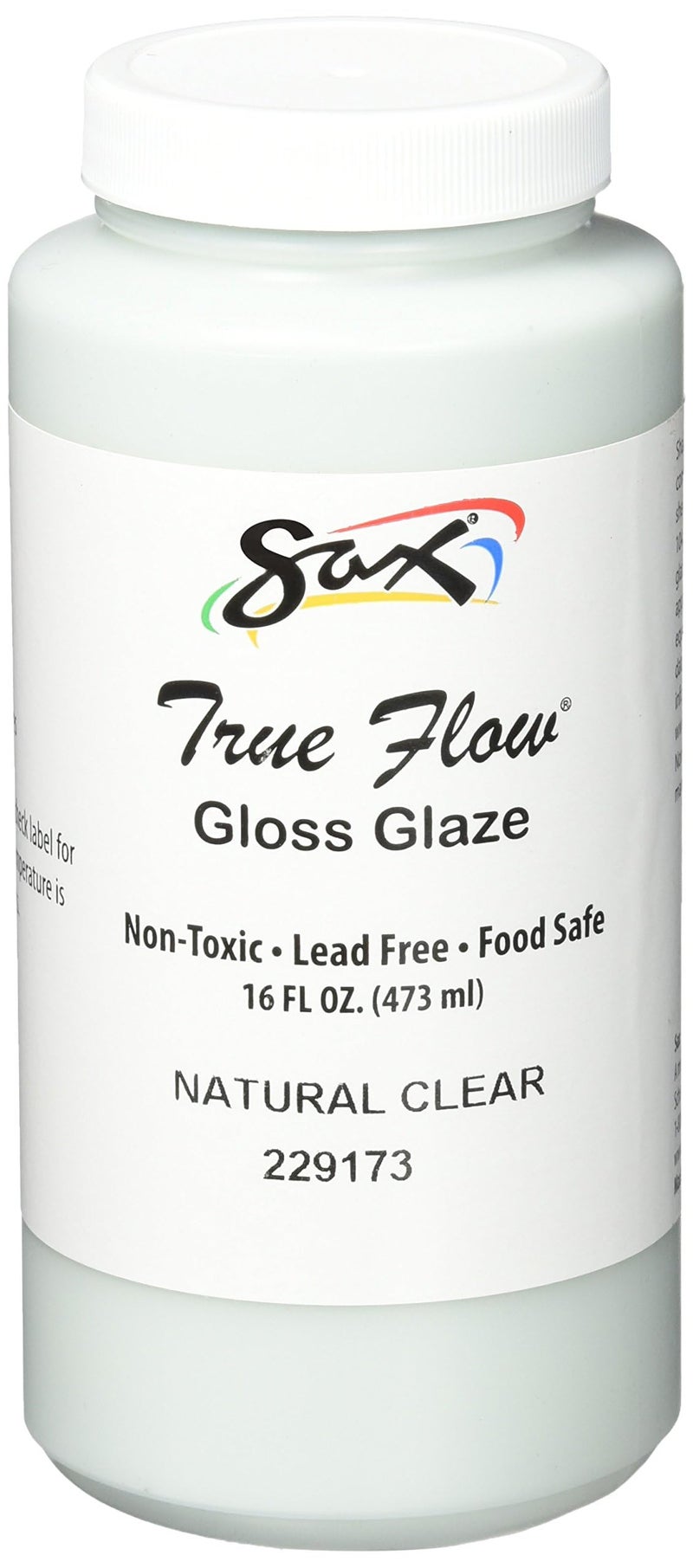 Sax 229173 True Flow Gloss Glaze - 1 Pint - Natural Clear, 16 Fl Oz (Pack of 1)