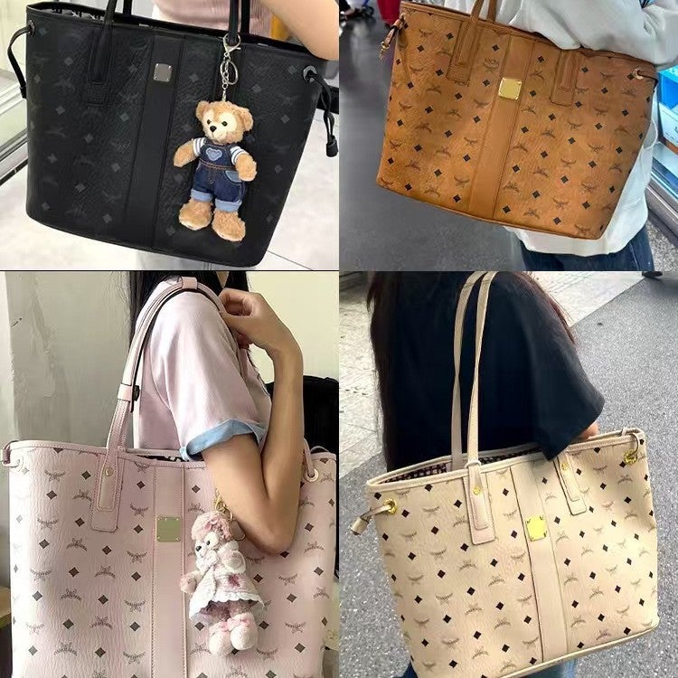 Women's Large PVC Tote Bag with MC Print - Image 1