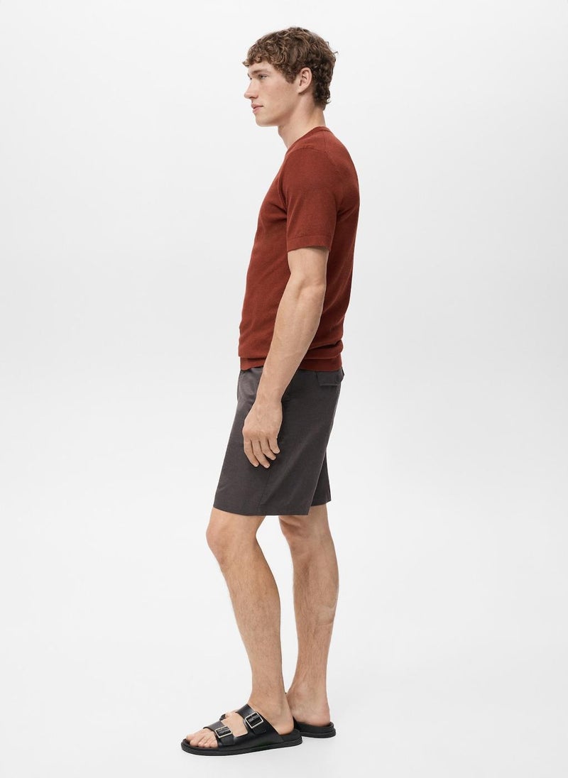 Mango Man Fine-Knit T-Shirt  - Image 3