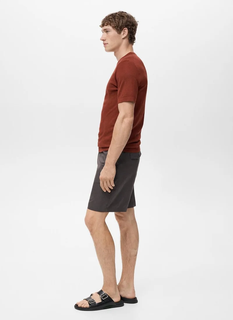 Mango Man  Fine-Knit T-Shirt for Men | Best Price UAE