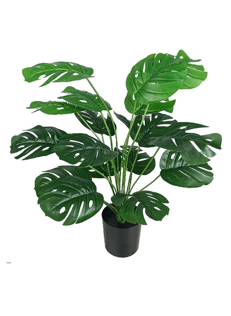 TYCOM Artificial Tree Fake Plants Fake Trees Faux Plants Indoor Realistic Plants for Office Home Room Store Decor Height 60 CM Monstera. 