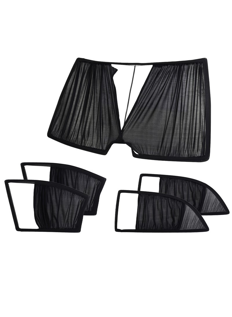 5pcs Movable Sunscreen Curtain Set for Nissan Sunny N17 New Shape - Image 1