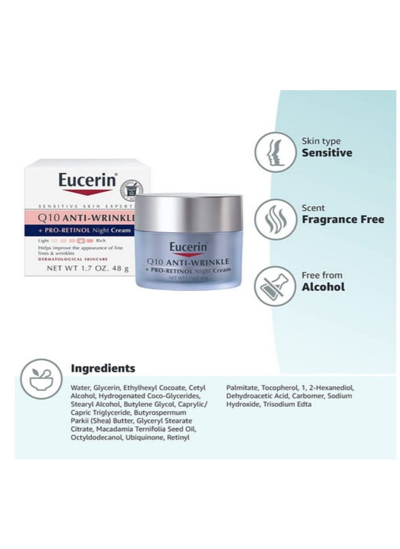 Eucerin Anti-Wrinkle Night Cream-48g