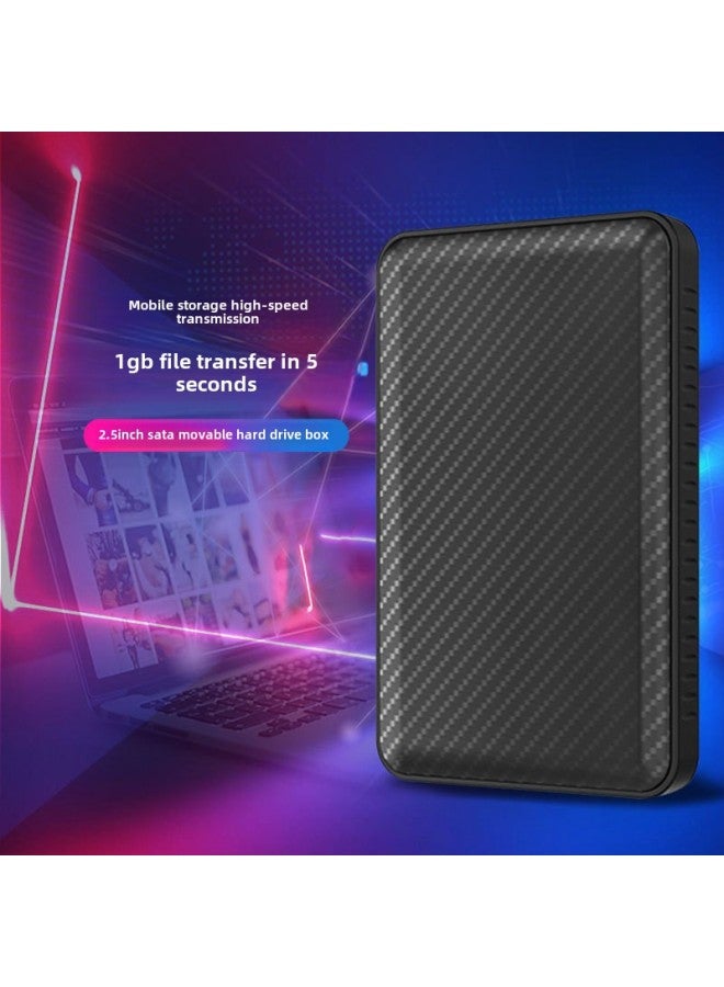 Carbon Fiber SSD Mobile Hard Disk 2.5 Inch Laptop Desktop Host 1T 500g 320g-Capacity:320GB - Image 2
