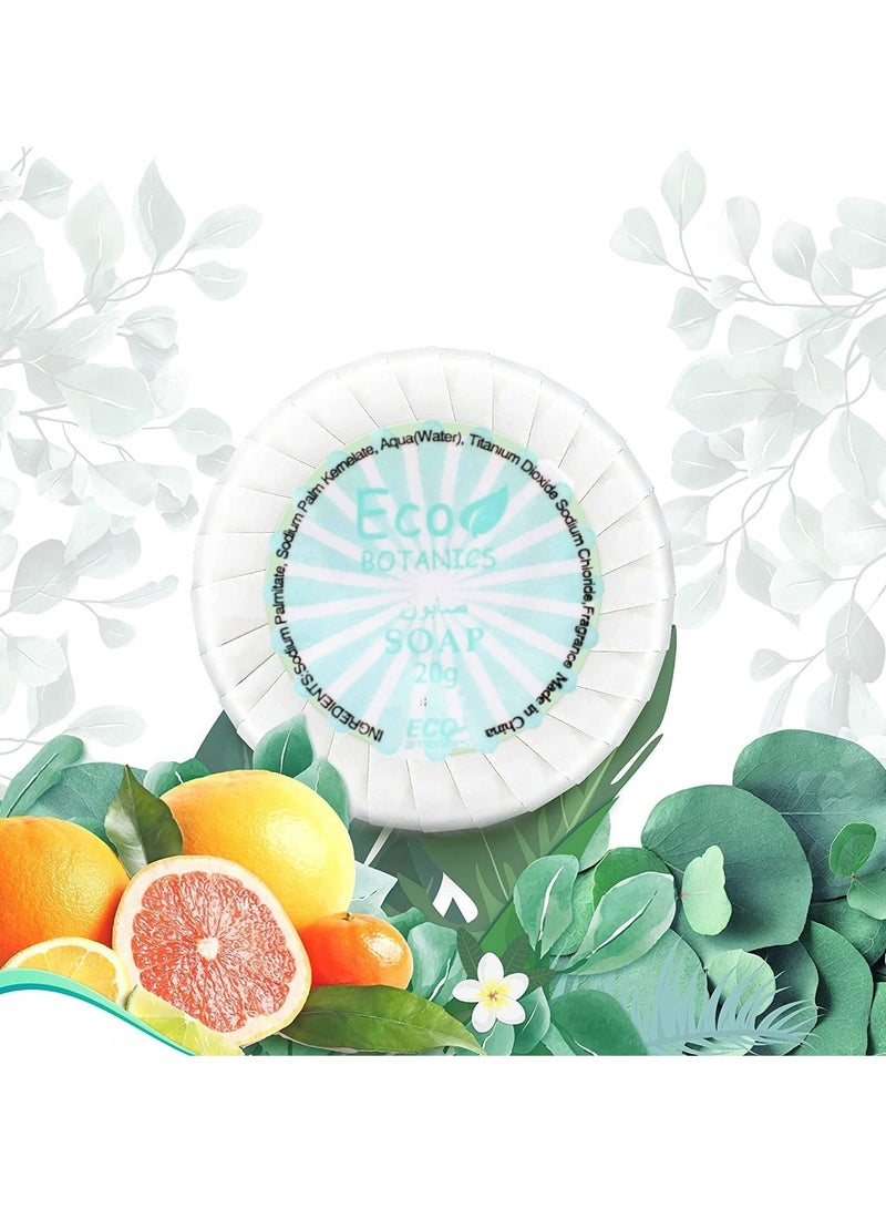 Round Pleat Wrapped Mini Soap Bar For Hotel Amenities